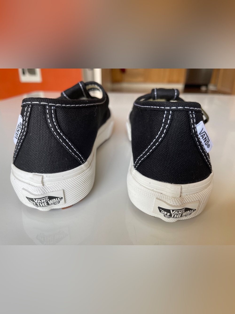 Vans Black and White Mary Jane Platform Sneakers - Picture 4 of 7